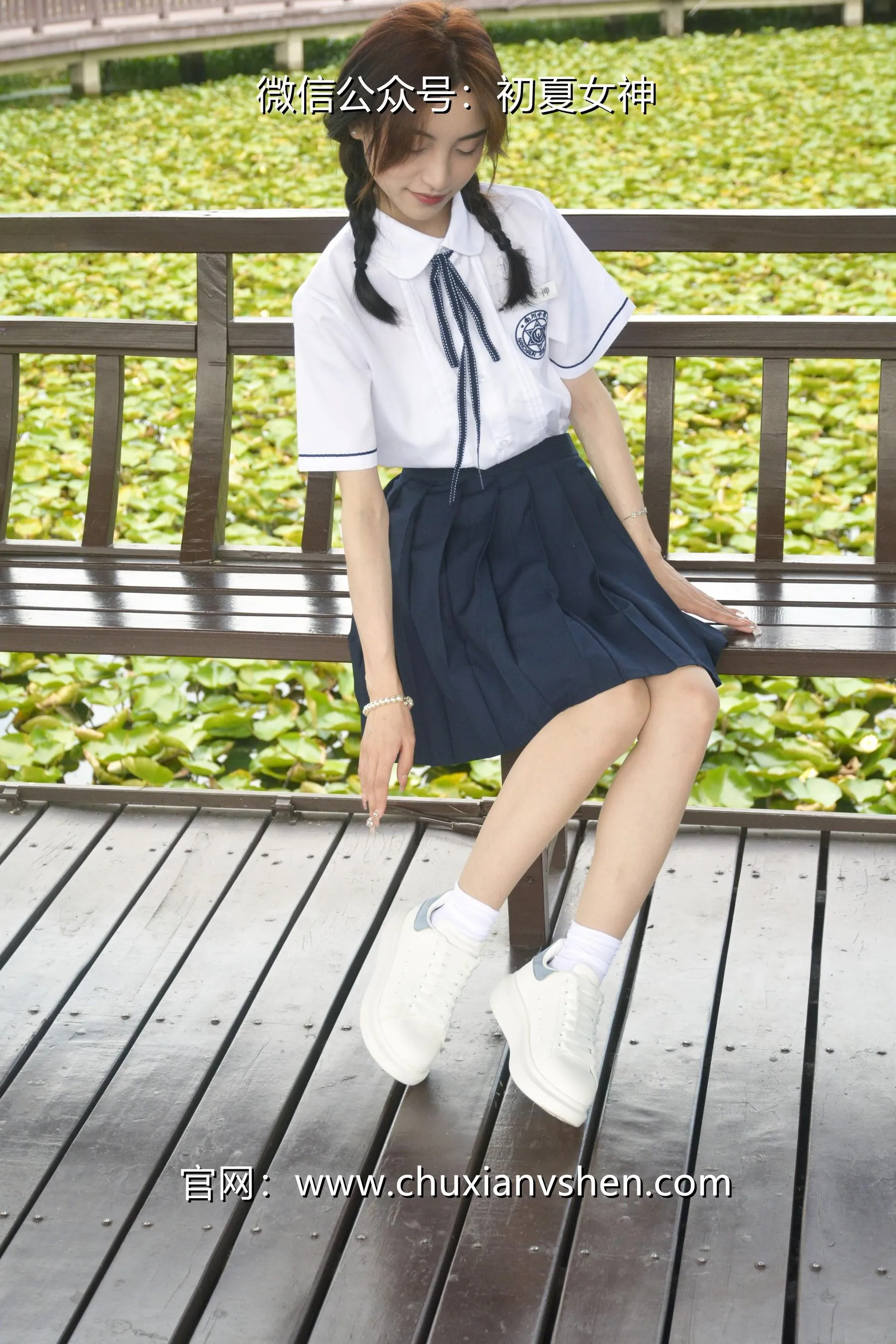 初夏女神 NO.027 柒柒 职高校服 [140P]插图4